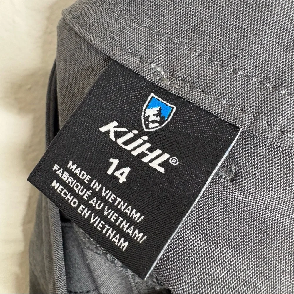 Kuhl Trekr Shorts Charcoal Gray 8” Hiking Outdoor Stretch Women’s Size 14 - Picture 7 of 11